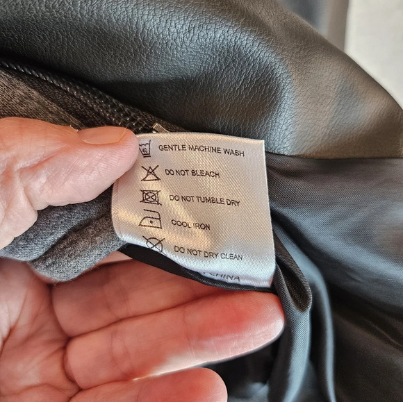 Magcomsen Jacket Men Sz S Black PU faux Leather Moto Removable Hood High-quality - Picture 8 of 14